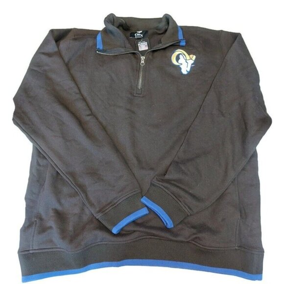 Fanatics Los Angeles Rams Logo 1/4 Zip Sweatshirt Mens XL NFL x Darius Rucker - Picture 8 of 9